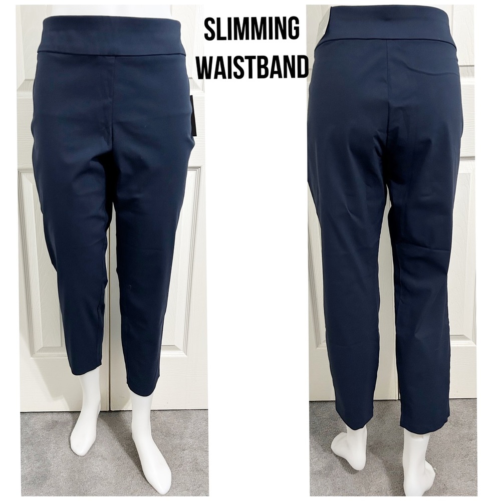 NWT Christopher & Banks, Signature Slimming Navy Pants With A Modern Fit, 16P - Picture 2 of 9